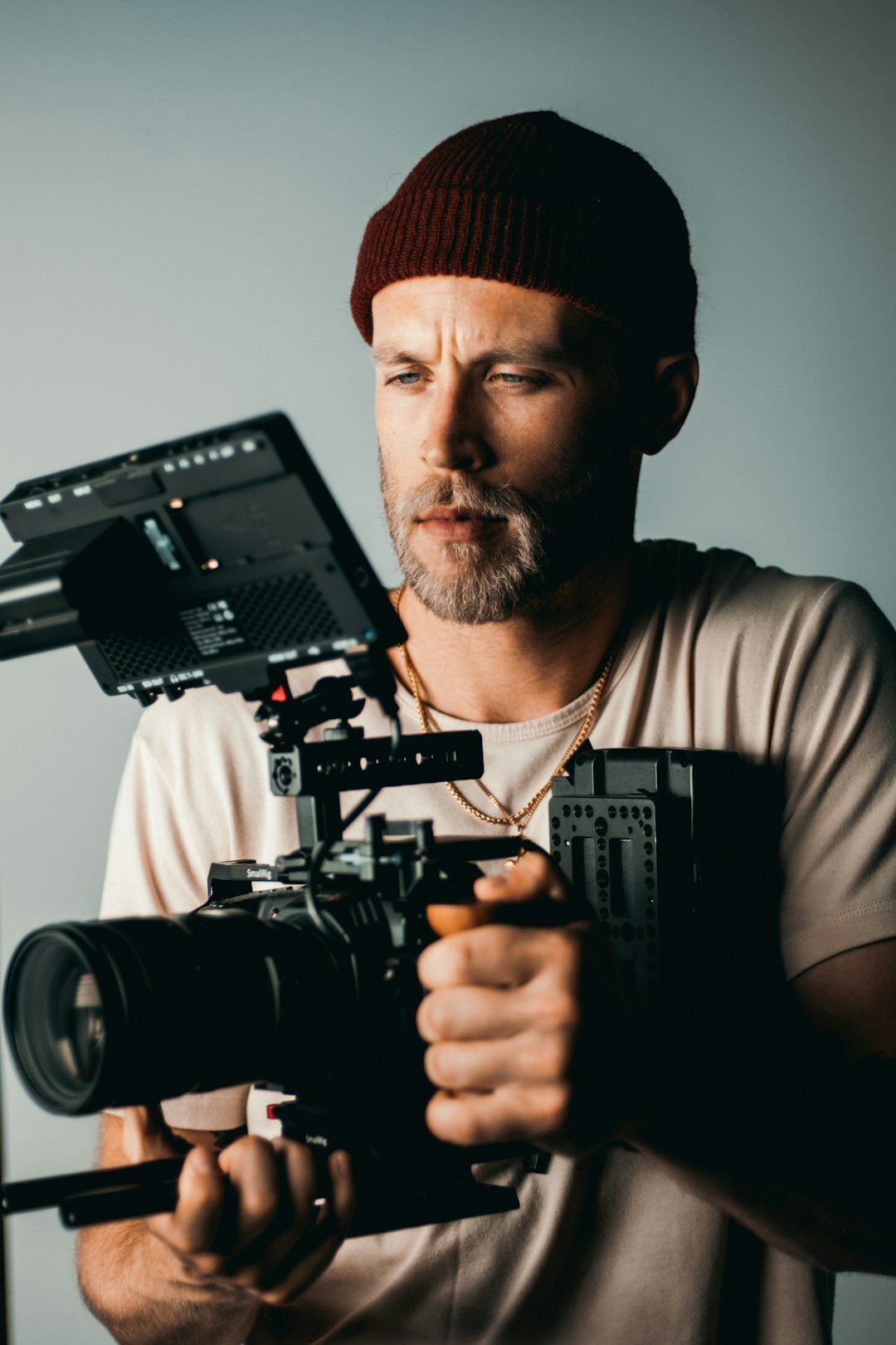 filmmaker with cheap camera